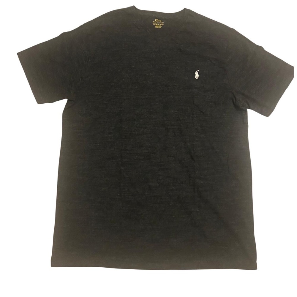Polo Ralph Lauren Mens XLT Tall‎ Charcoal Heather Grey Cotton Crewneck T-Shirt